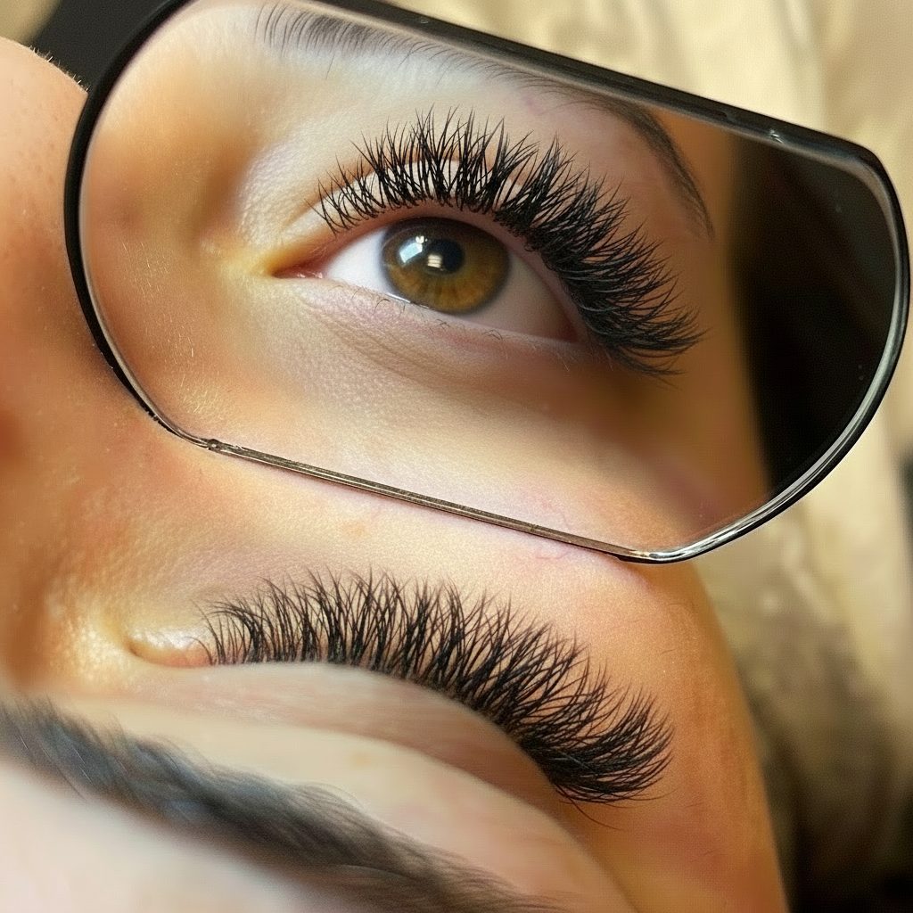 Wimpernverlängerung Detailaufnahme